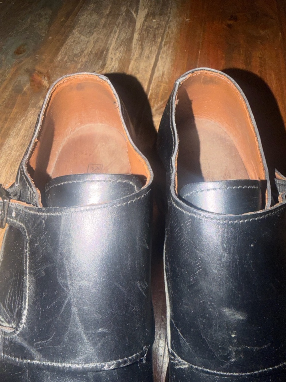 Allen Edmonds Black Double Monk Strap Leather Dress Shoes - Picture 8 of 10